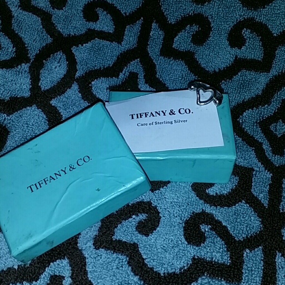 Authentic Tiffany sterling silver heart ring