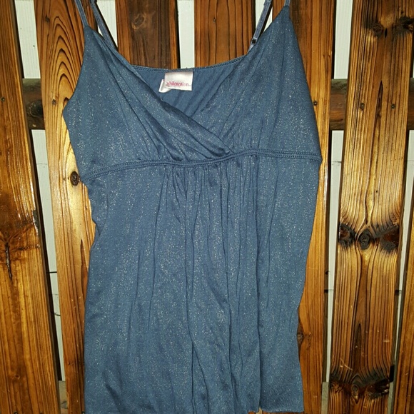 NWOT Moonlit shimmery blue top