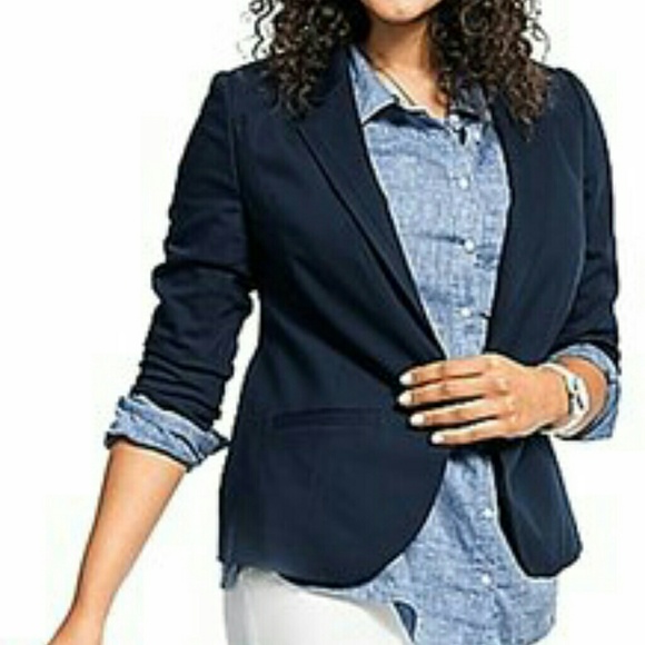 Lane Braynt Dark Water Royal Blue Blazer Jacket