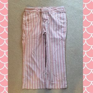 Express striped Capri pants