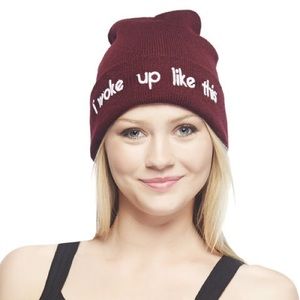 i woke up like this, slouch beanie