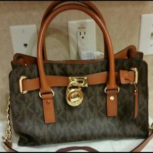 Authentic MK Hamilton Signature Satchel