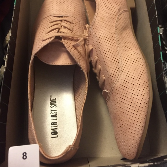 Blush colored shoes