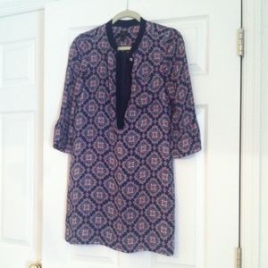 jcrew paisley bell sleeve dress