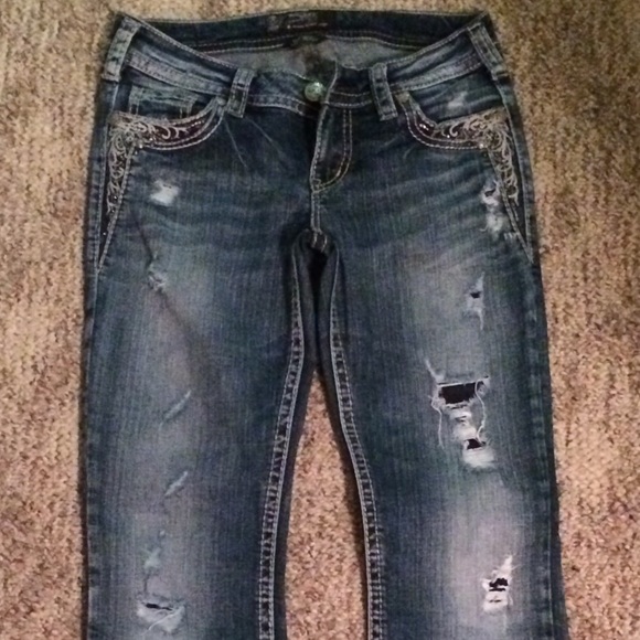 Silver Bootcut Jeans Size 27
