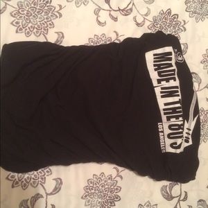 Made in The 80s!! Fun and flirty black tube top.