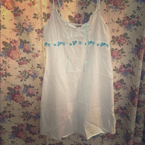 White cotton night gown