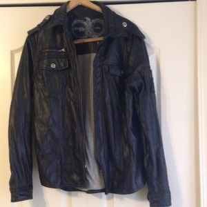 Faux Leather Moto Jacket