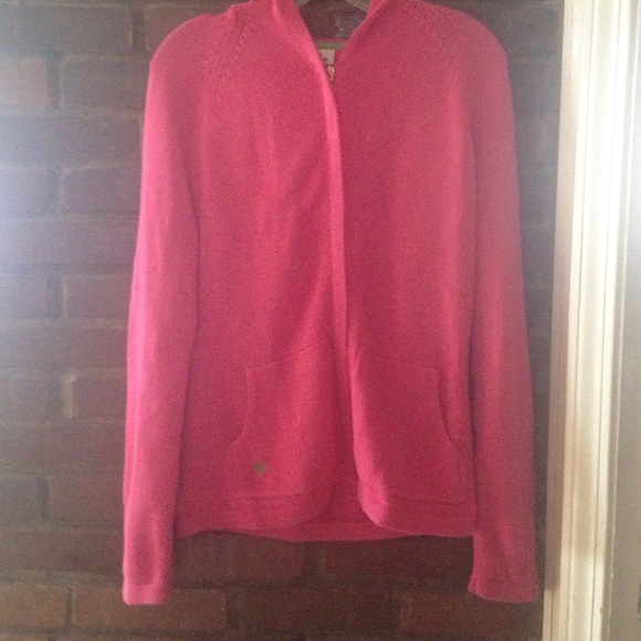 Lolly Pulitzer Pink Knit Hooded Sweater