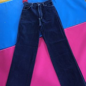 Ladies vintage retro gitano dark wash jeans