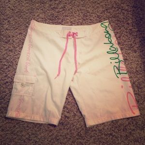 White Billabong Board Shorts