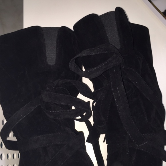 Shoe Dazzle Shoes - Thigh high suade boots Shoe Dazzle Shoes - Thigh high suade boots