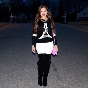 Shoe Dazzle Shoes - Thigh high suade boots Shoe Dazzle Shoes - Thigh high suade boots