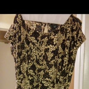 Leopard blousand dress