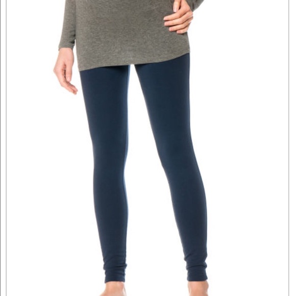 Splendid navy maternity leggings