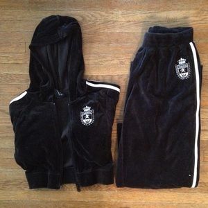 2 piece Adidas velour tracksuit! Size small.