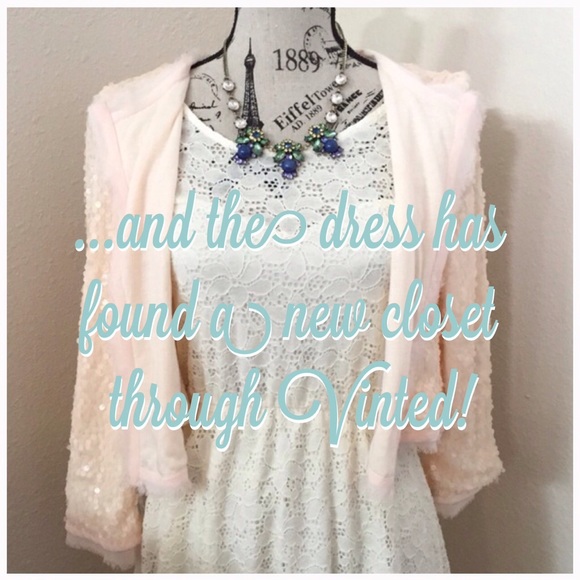 Ivory Eyelet Sweetheart Dress