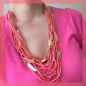 Coral & Pink Necklace