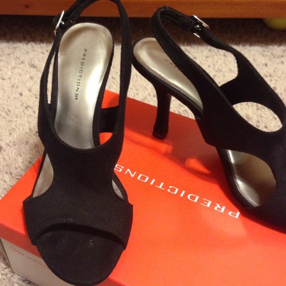 black velvet sling back heels - FINAL PRICE - Picture 3 of 4