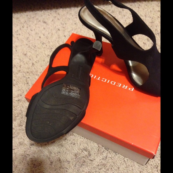 black velvet sling back heels - FINAL PRICE - Picture 4 of 4