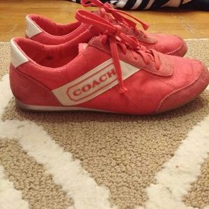 Pink coach shoes