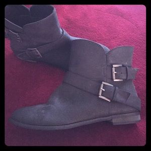 Black ankle boots