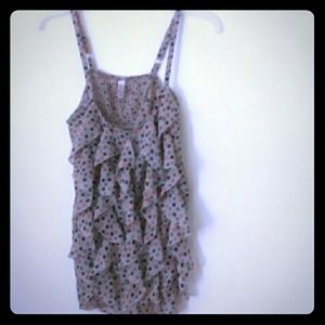 Xhilaration Polka Dot Tank Top