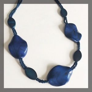 Navy & Black Necklace