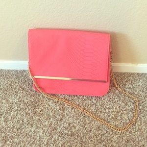 Coral pink Charming Charlie handbag