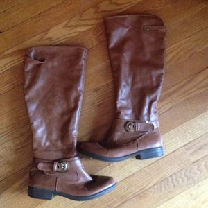 Tall brown boots