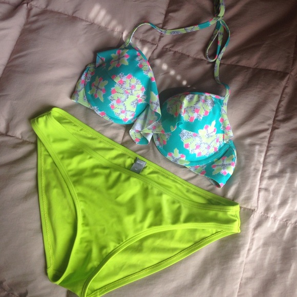 Aerie "slight-push" tribal bathing suit