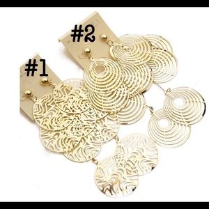 GOLD SILVER ASSORTED DROP EARRING