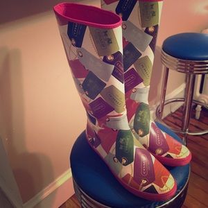 Authentic coach rain boots!