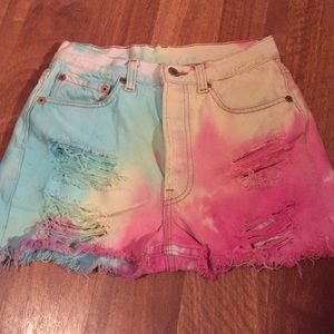 High waisted shorts