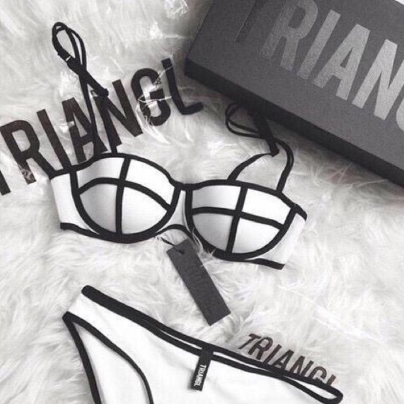 triangl swimwear Other - Triangle white bikini set