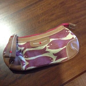 Limited edition (Gap) RED linen wristlet