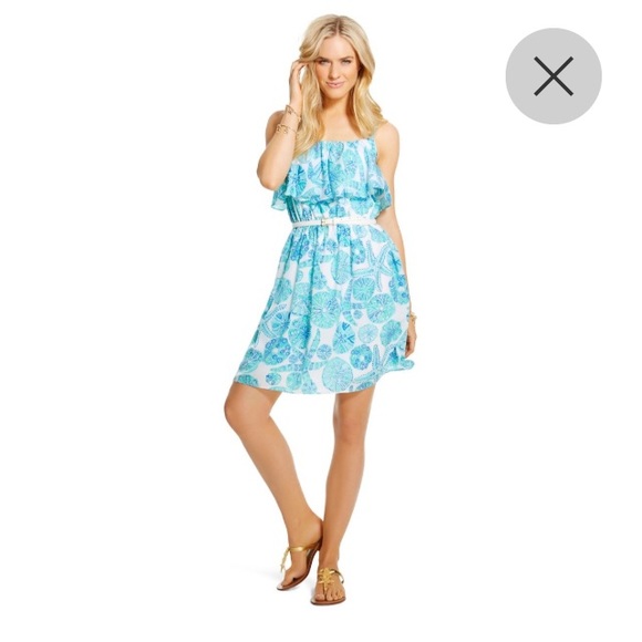 LP for Target satin flounce dress