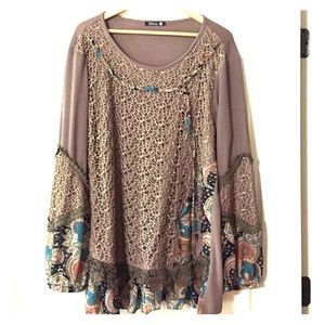 New boho style top