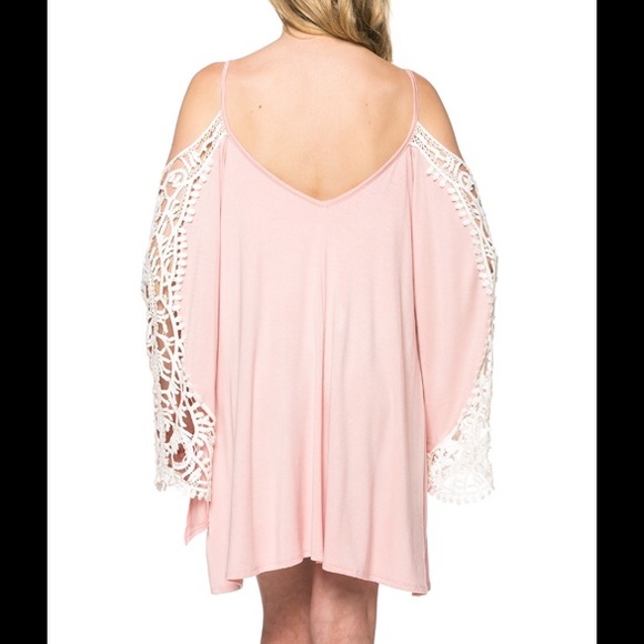 RESERVED One left Gorgeous Pink Blush Tunic Dress - Picture 4 of 4