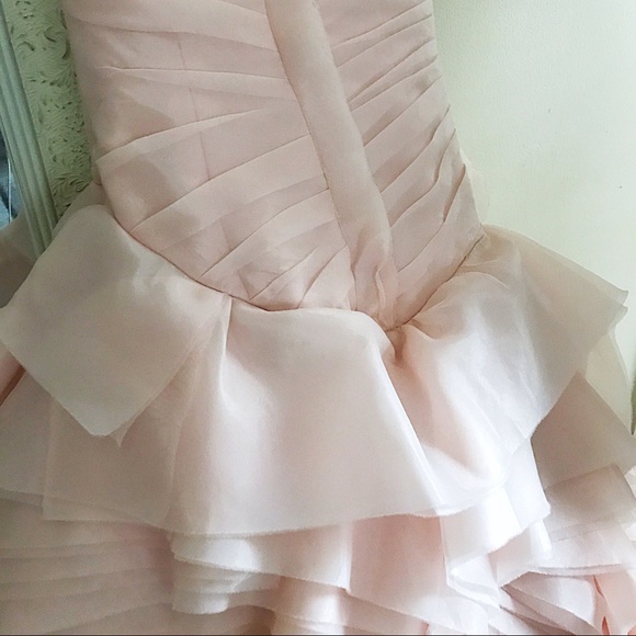 Blush Pink Vera Wang Wedding Gown - Picture 6 of 7
