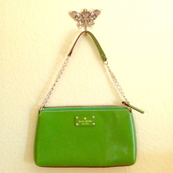Kate Spade green Wellesley bag