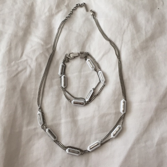 Matching set:  Diesel necklace and bracelet.