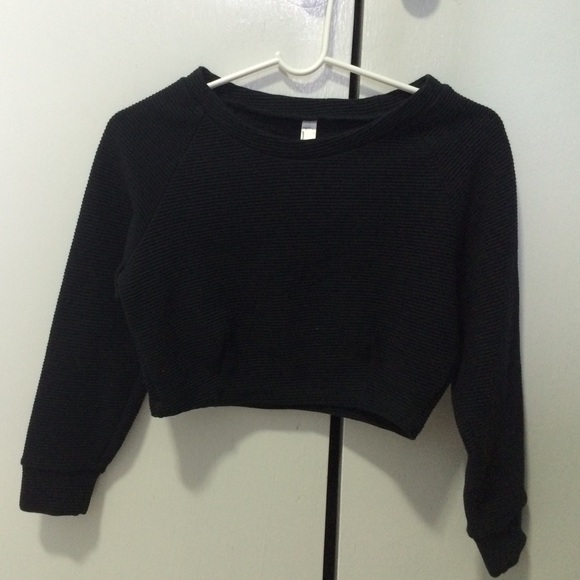 Cotton Ottoman Rib Crop Raglan