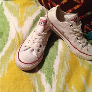 Lightly worn Converse White Low Tops