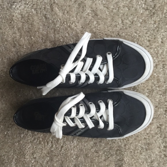 Coach Sneakers! Size 6 1/2 black!