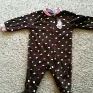 Girls footed sleeper, 12 mos