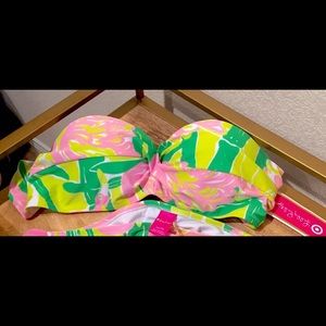 SOLD! Lilly Pulitzer Bandeau Twist Bikini Top