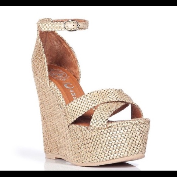 Jeffrey Campbell Woven wedge sandals