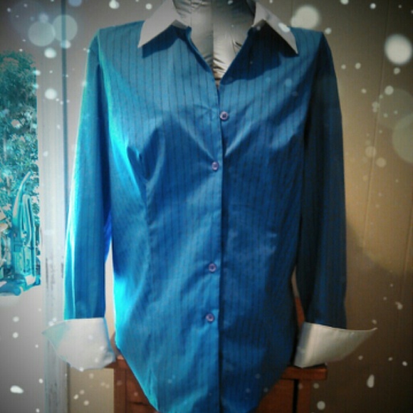 Nwot Striped Button up "Sale"