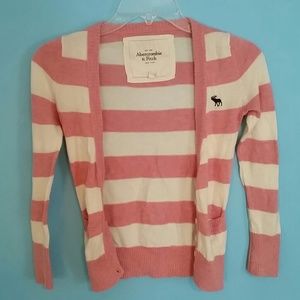 Candy striped Abercrombie cardigan!